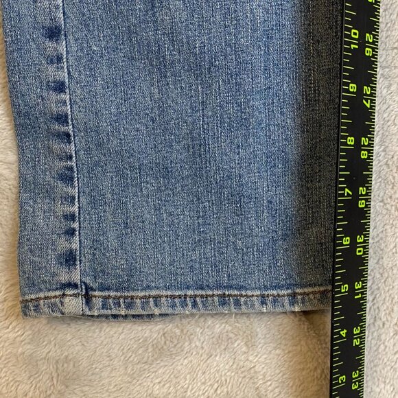 Guess Women's Jeans 35x31 Flirty Straight Destroyed Blue Denim Stretch - Picture 4 of 16